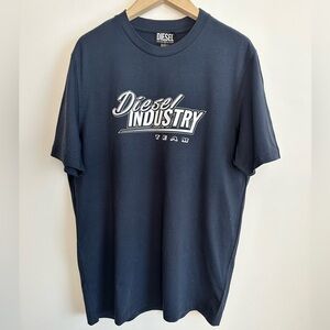 Diesel Men's Dark Blue Graphic Tee